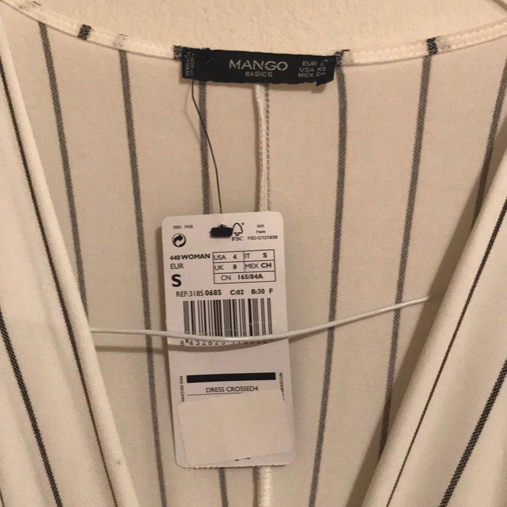 Mango white striped dress - Picture 6 of 6